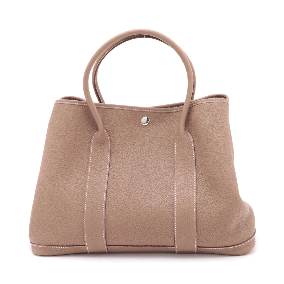 エルメス ガーデンパーティ36 PM ネゴンダ エトゥープ シルバー金具 B 
