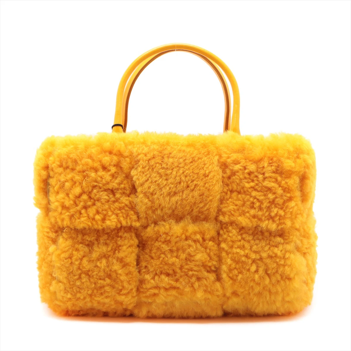 BOTTGAVENETA イントレチャート ハンドバッグ　イエロー レザー ボッテガヴェネタ BOTTEGAVENETA ハンドバッグ イントレチャート