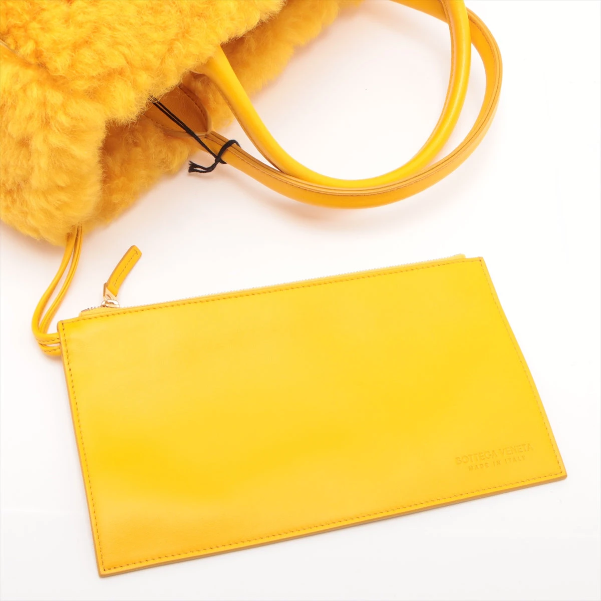 BOTTGAVENETA イントレチャート ハンドバッグ　イエロー レザー ボッテガヴェネタ BOTTEGAVENETA ハンドバッグ イントレチャート