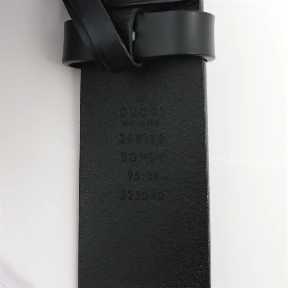 グッチ 368186 インターロッキングG ベルト 95/38 GP×革