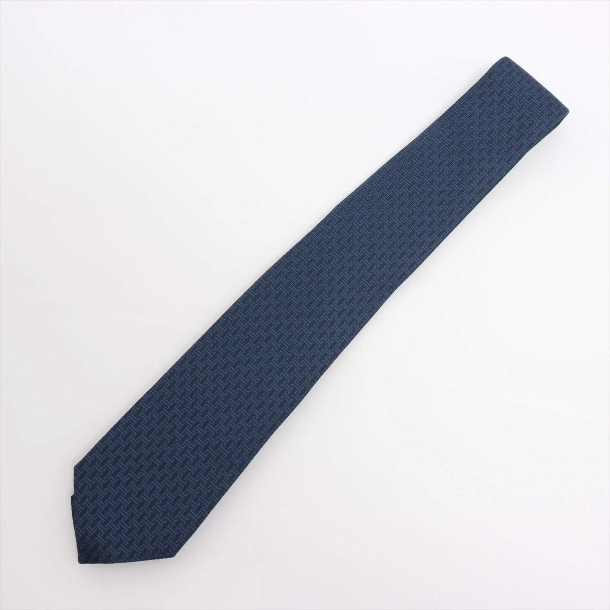 エルメス ネクタイ シルク ネイビー A3101293｜中古ブランド品