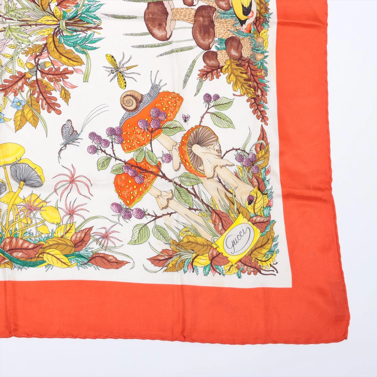 グッチ フローラ スカーフ シルク レッド XM015954｜中古ブランド品  