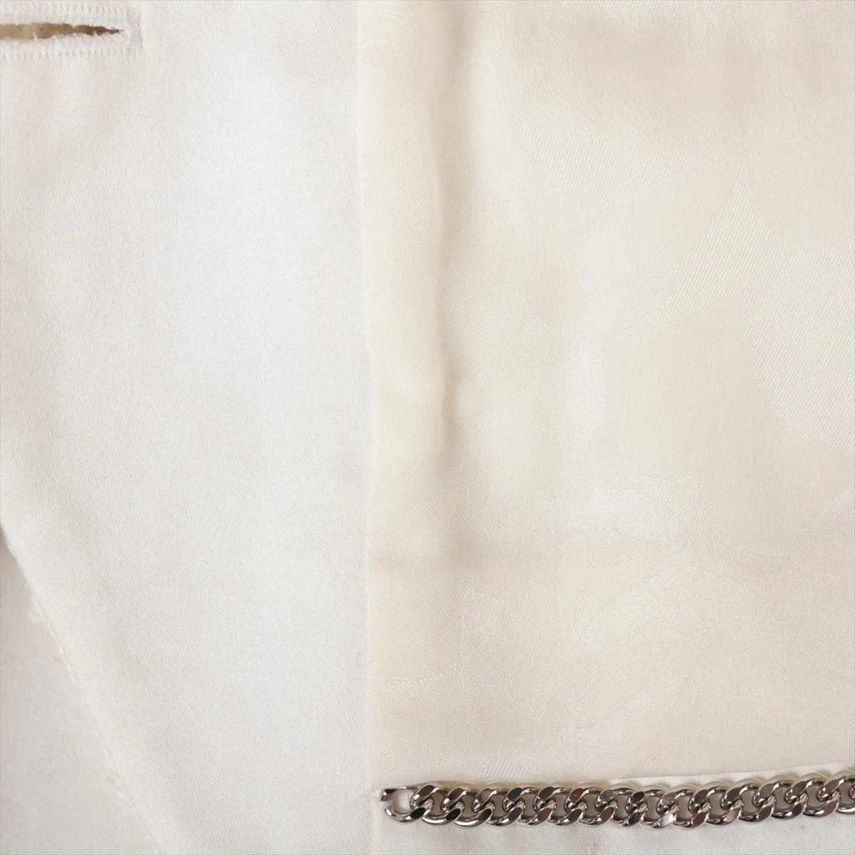 シャネル ココボタン コットン×ナイロン ノーカラージャケット 36