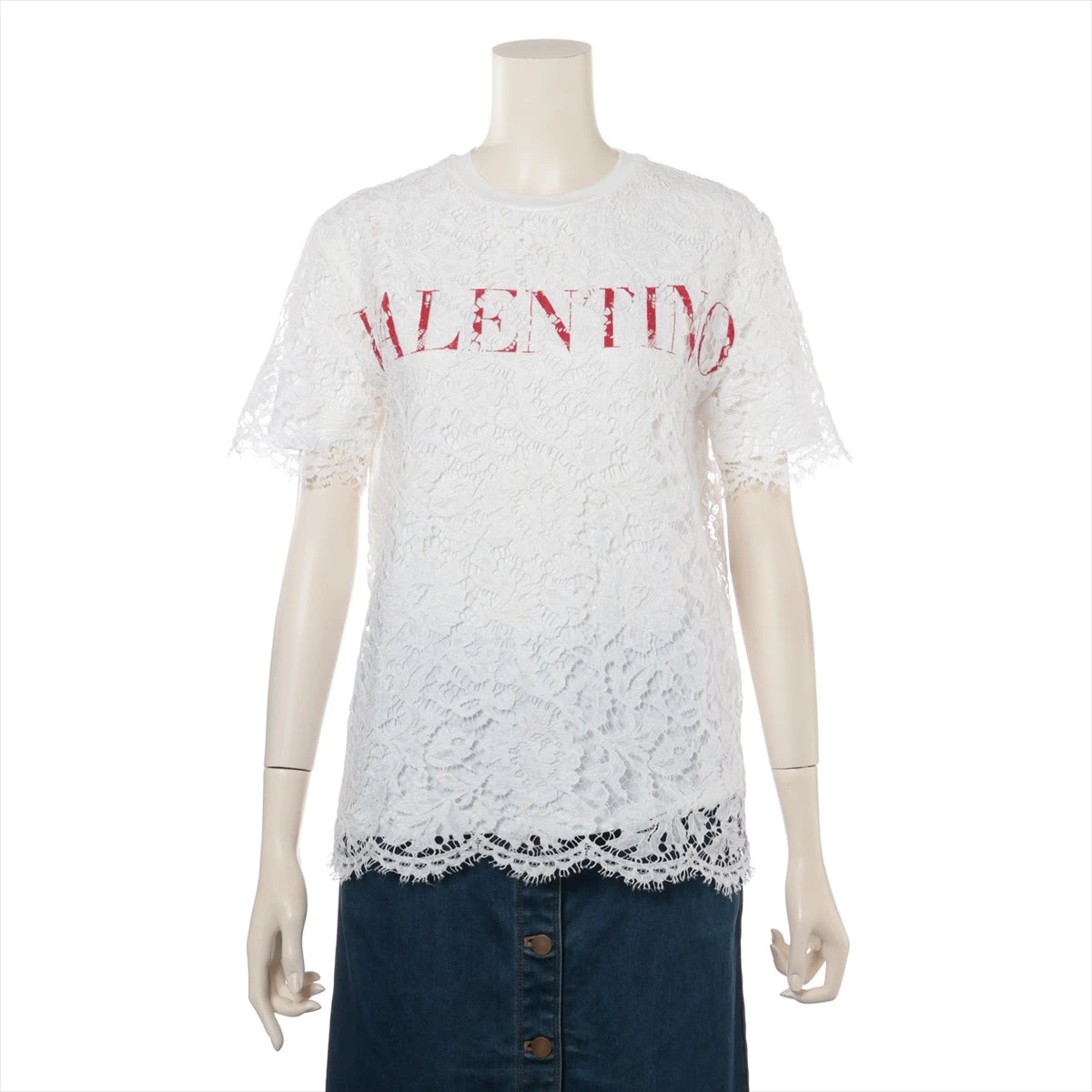 ヴァレンティノ コットンロゴフ―ディー ブラック＆ホワイト 楽天市場】【中古】【レディース】VALENTINO V LOGO KNIT