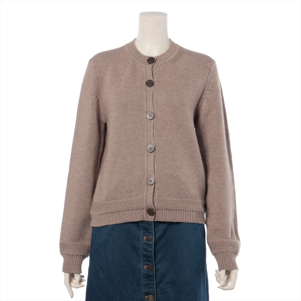 【新品未使用】HERMESカシミヤ100%カーディガン 中古・古着通販】HERMES (エルメス) セリエボタンアンサンブル