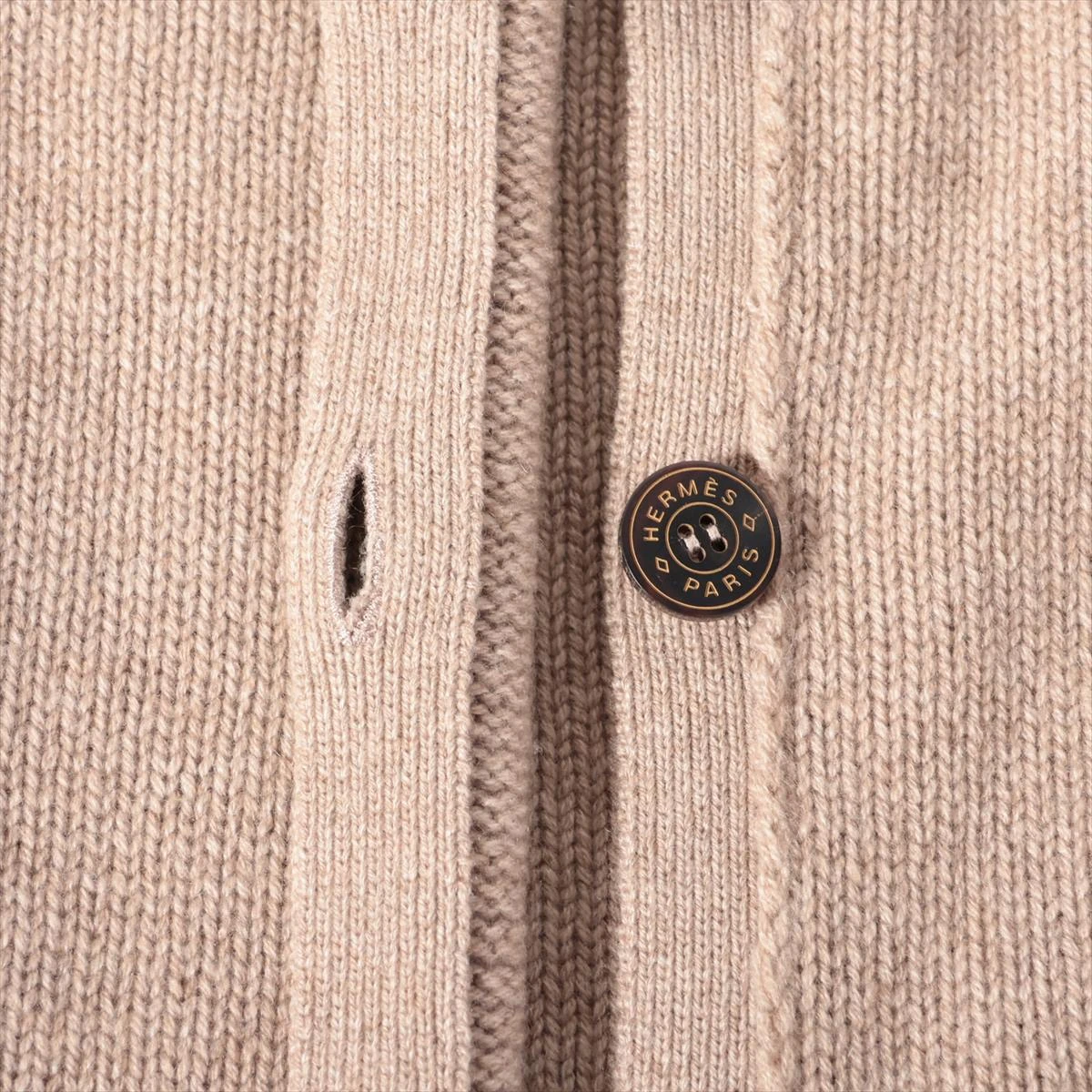 美品　HERMÈS カシミヤ　ブラウン カーディガン　４０ エルメス 19SS カシミヤ カーディガン サイズ不明 レディース