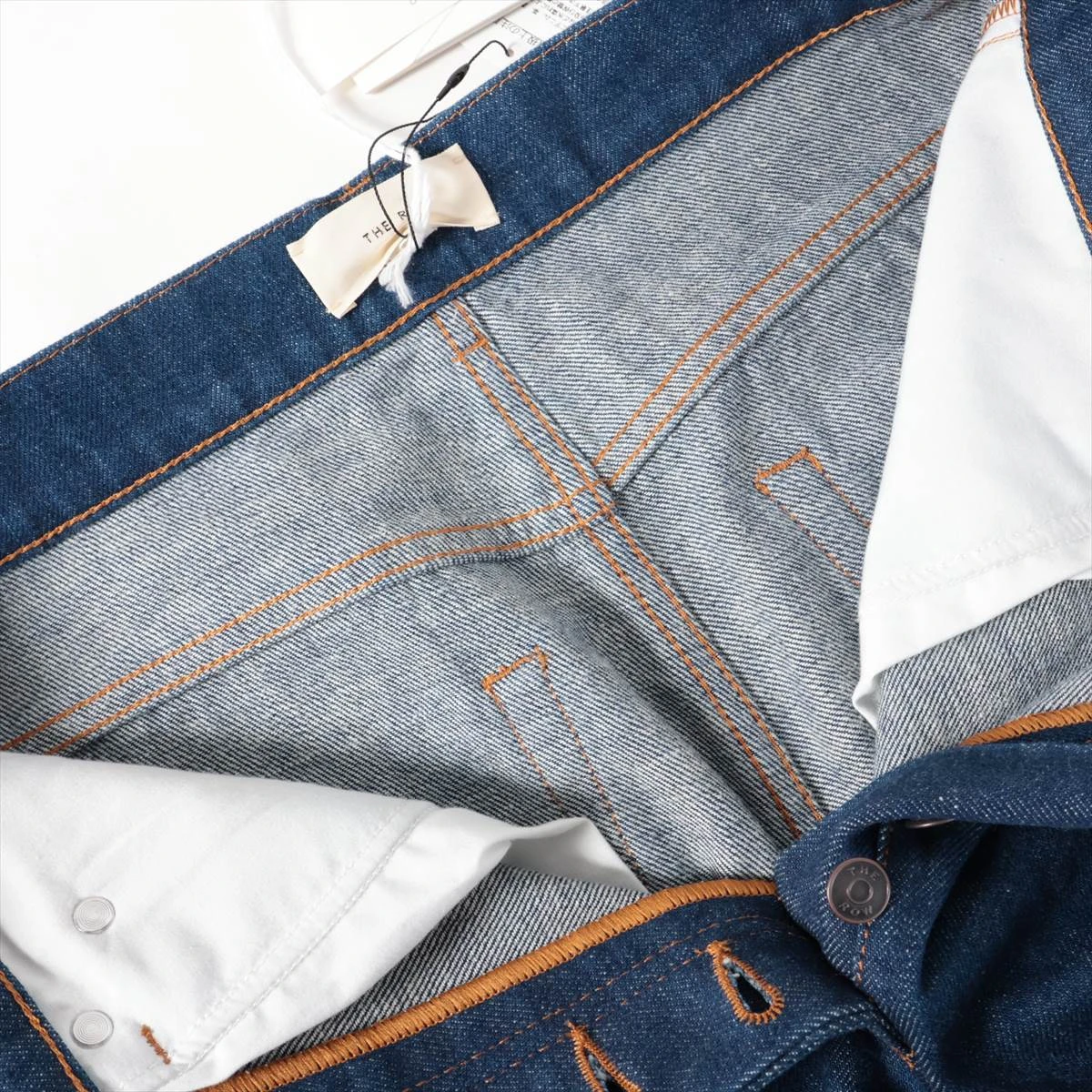 ザロウ コットン デニムパンツ 0 レディース ネイビー 7579-W2851 