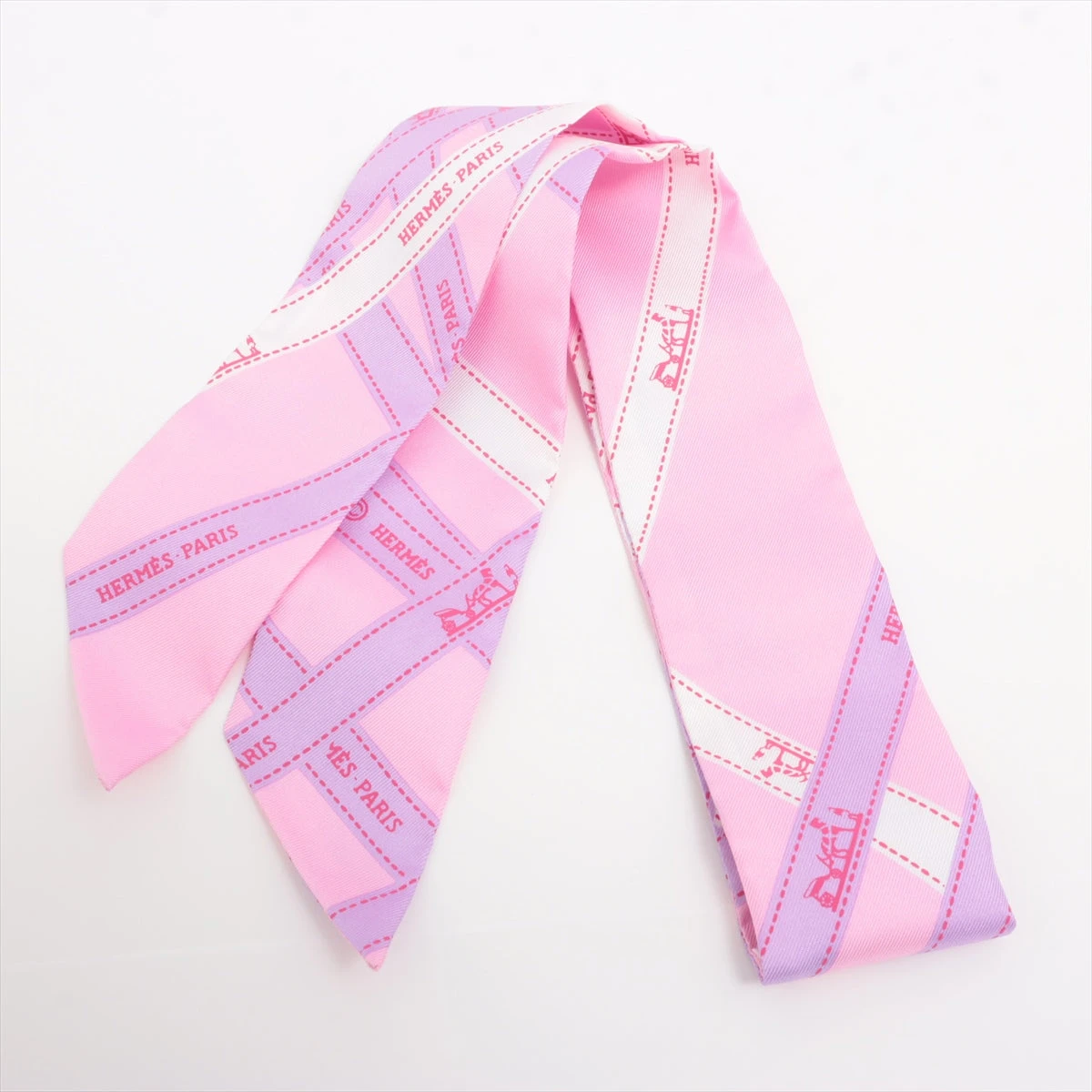 【未使用級】エルメス ツイリー ボルデュックリボン シルク100% ピンク 楽天市場】美品 HERMES エルメス ツイリー リボンスカーフ