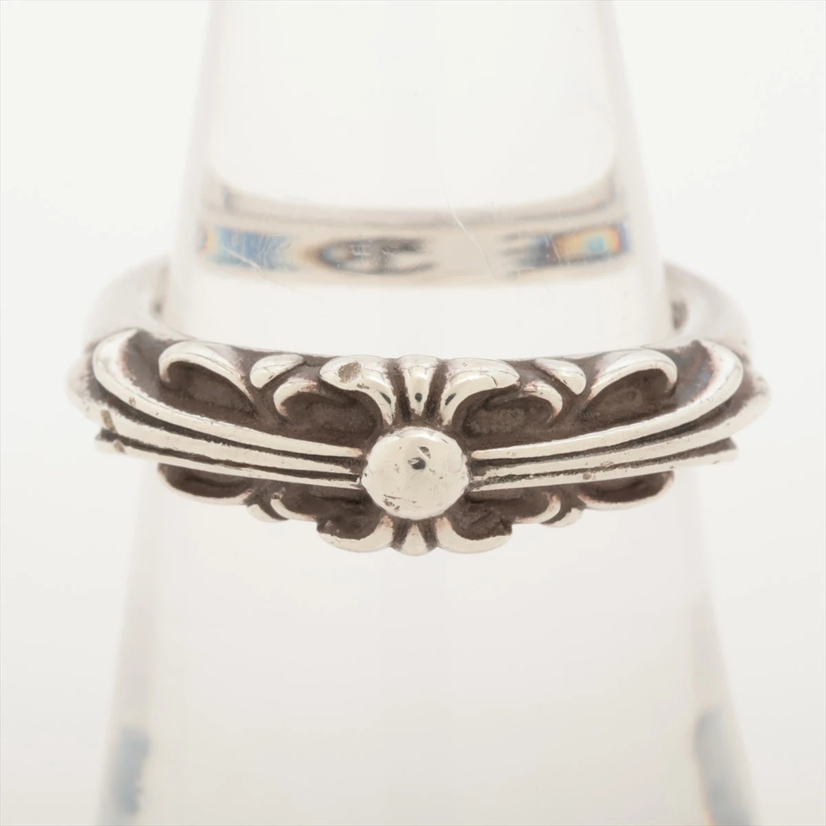 クロムハーツ ベイビークラシック フローラルクロス リング 925 5.5g