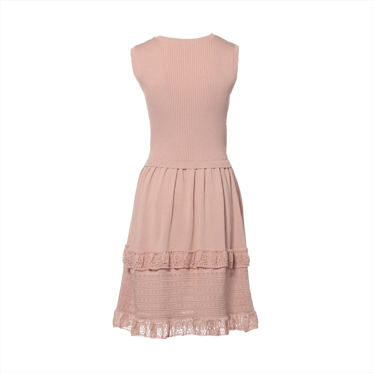 新品✨レッドヴァレンティノ　オールレースノースリーブワンピース　ピンク　40 新品✨レッドヴァレンティノ オールレースノースリーブワンピース