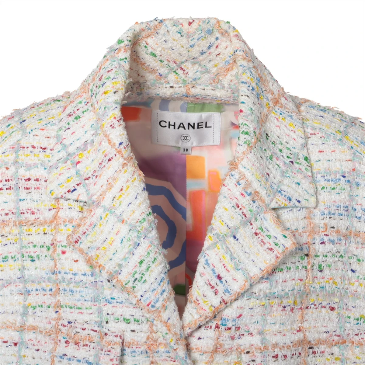 シャネル グリポア P61 コットン×ナイロン コート 38 レディース