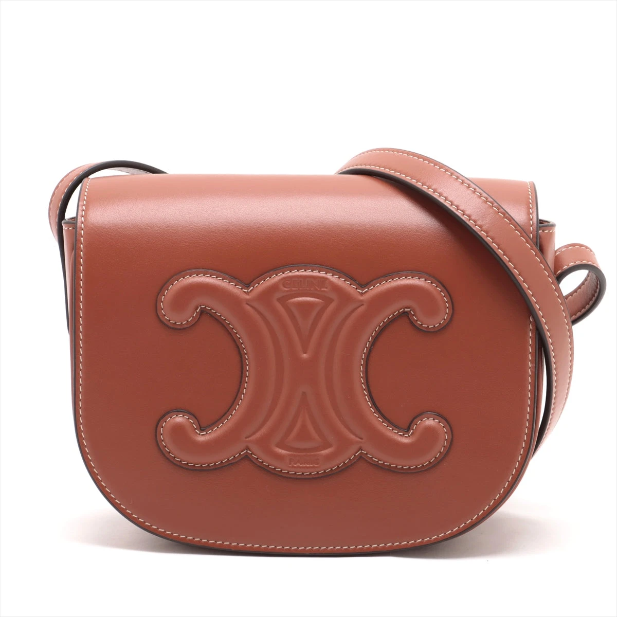美品 フォルコ キュイル ショルダー セリーヌ CELINE フォルコキュイル トリオンフ ショルダーバッグ