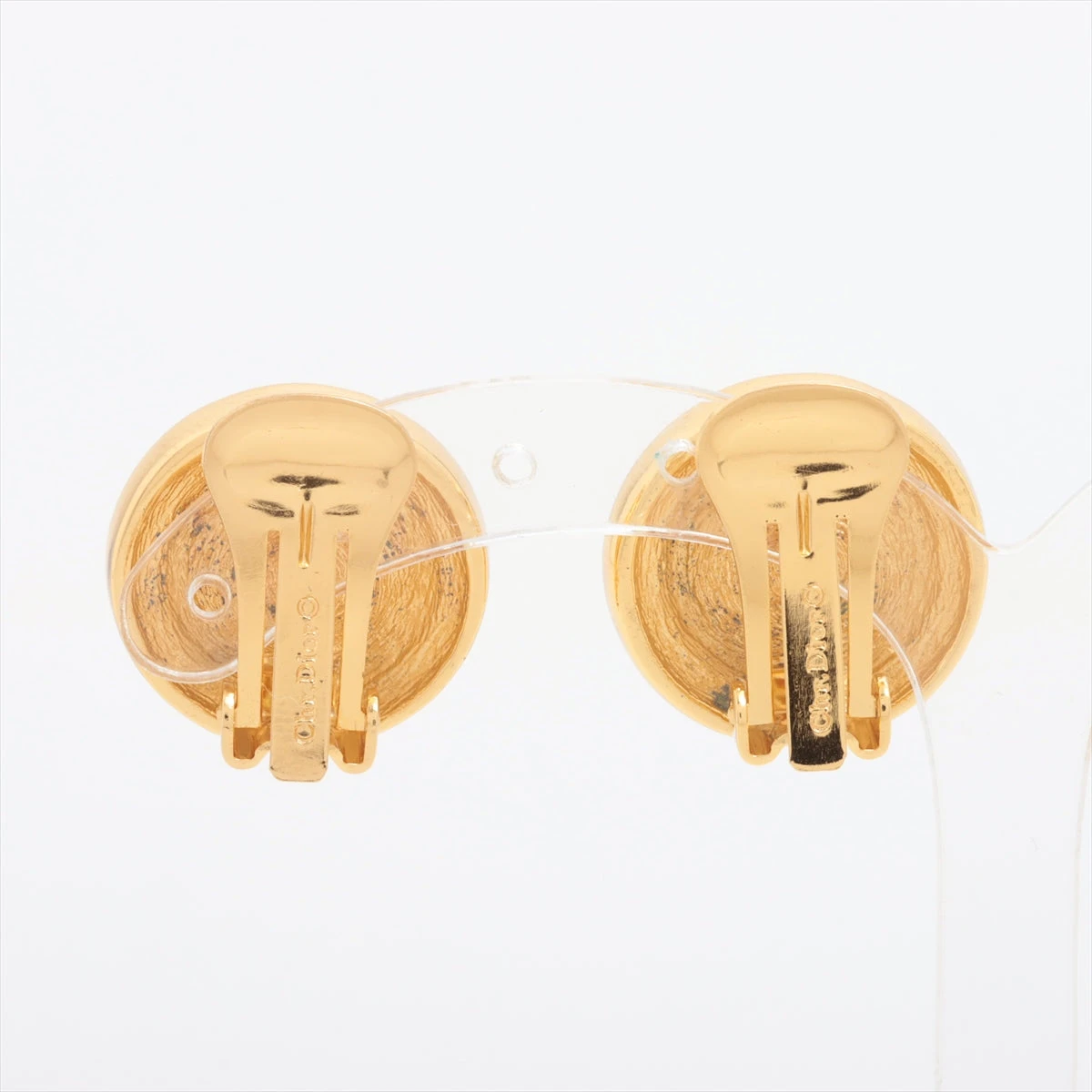 クリスチャンディオール イヤリング(両耳用) GP×ラインストーン