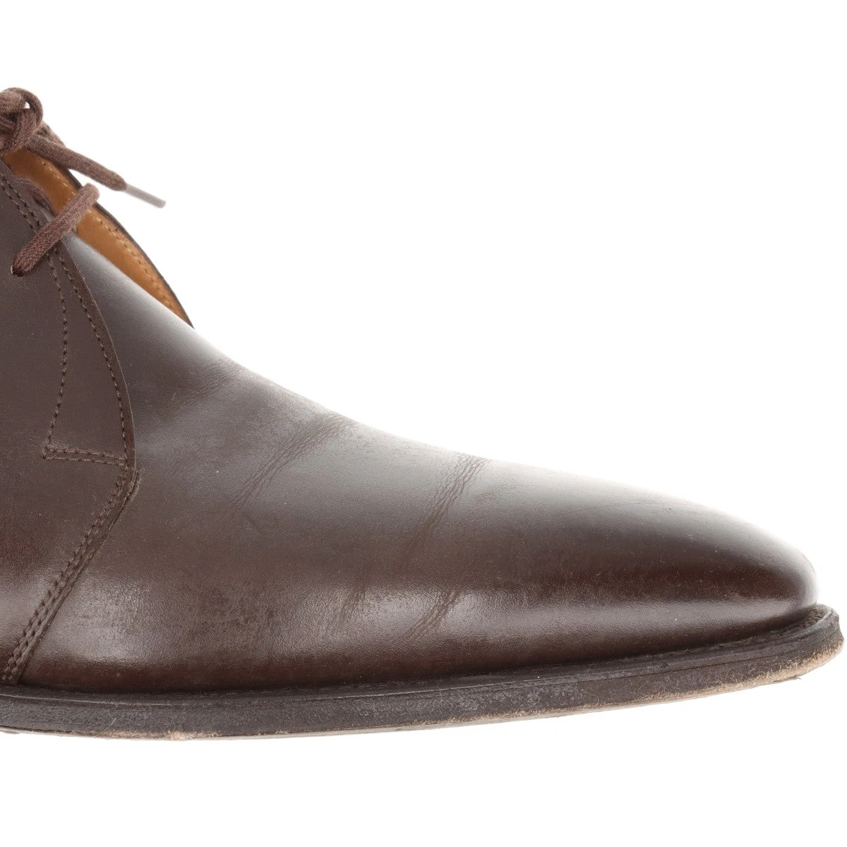 ジョンロブ レザー チャッカブーツ 7 1/2 メンズ ブラウン ROMSEY 純正