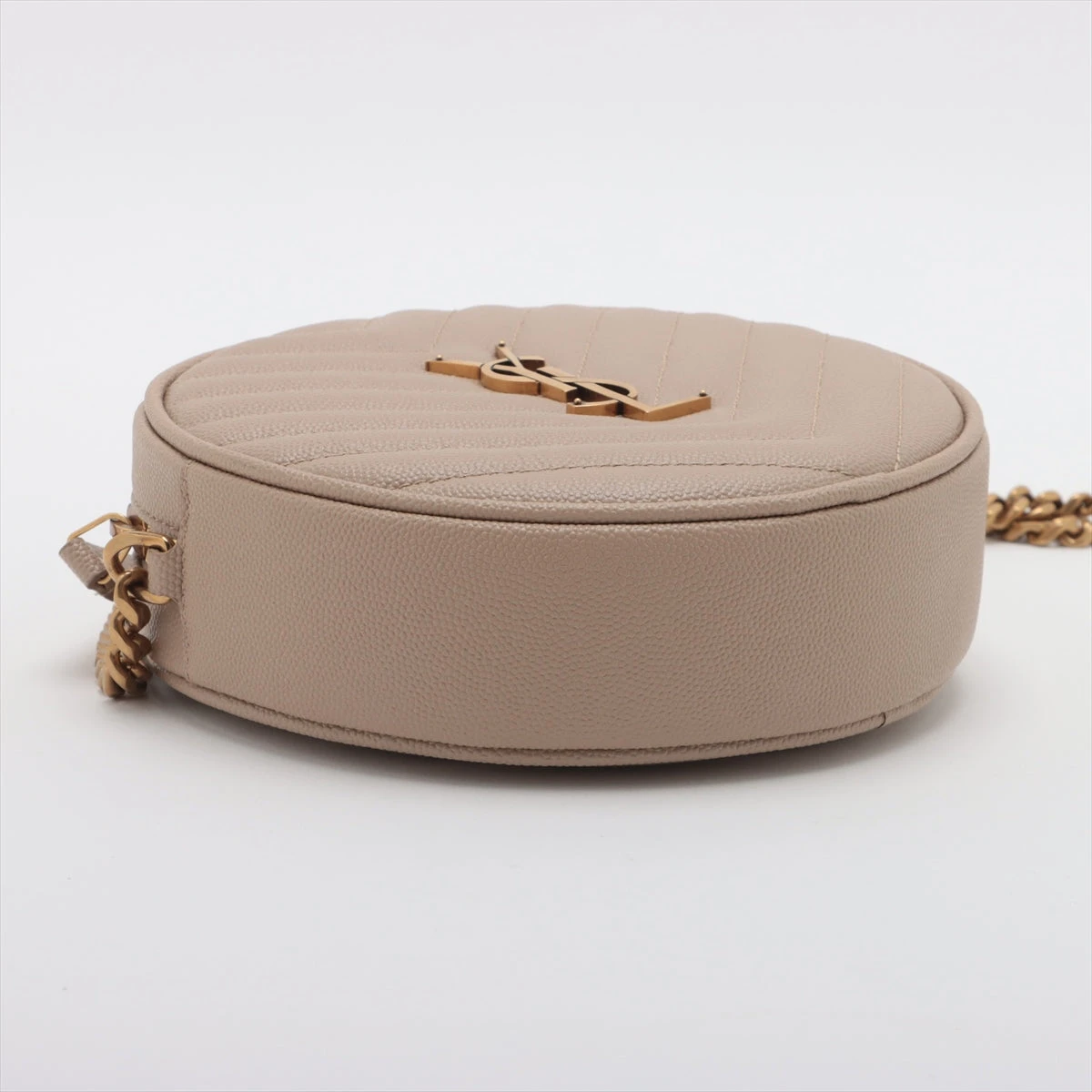 サンローランパリ シェブロン ヴィニル レザー チェーンショルダー