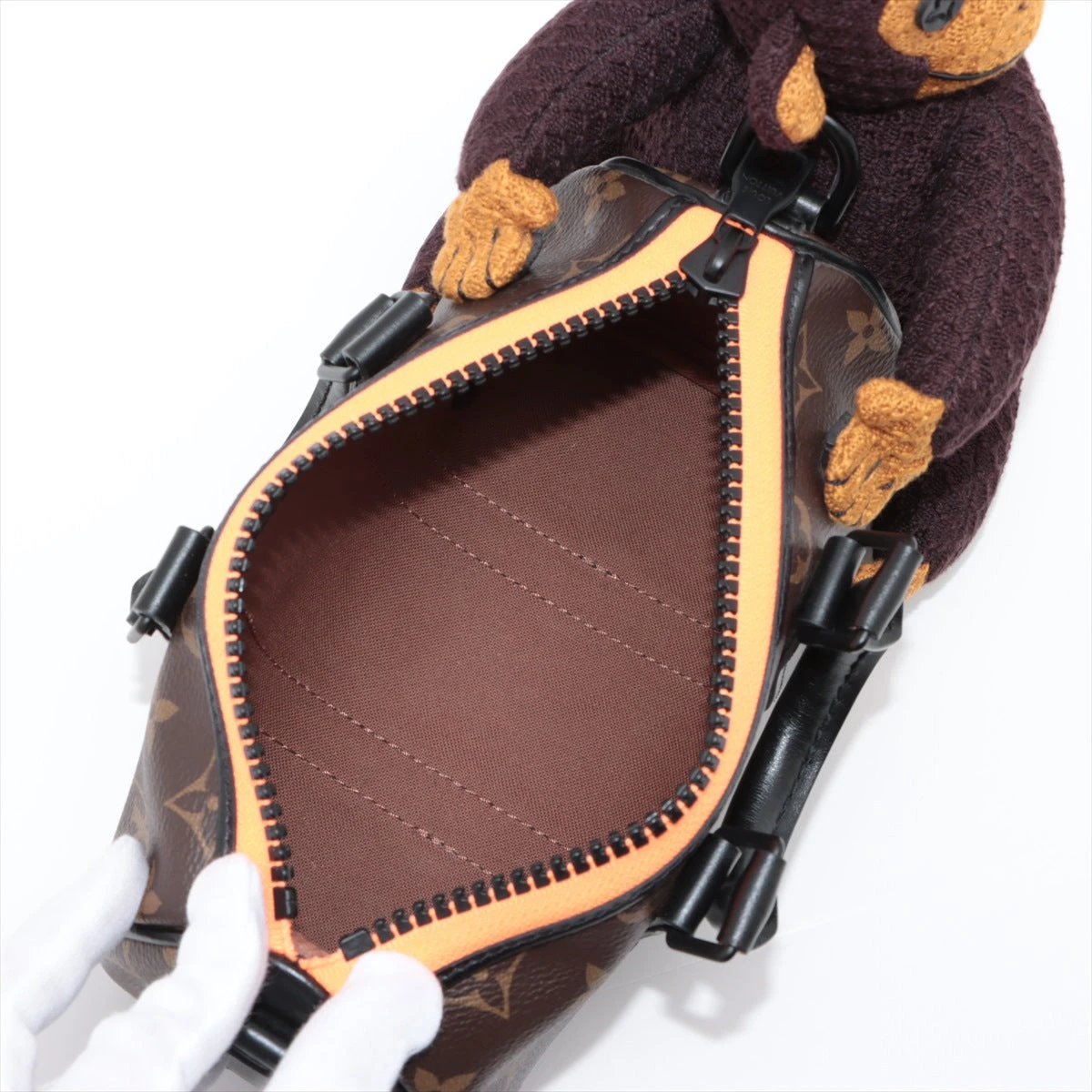 ヴィトン モノグラム キーポルXSLVフレンドニットパペット