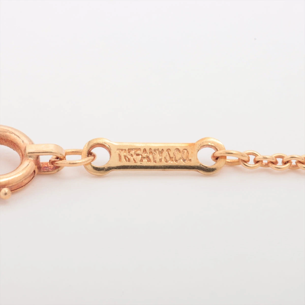 ティファニー オープンハート ネックレス 18K(YG) 9.0g 刻印かすれ 