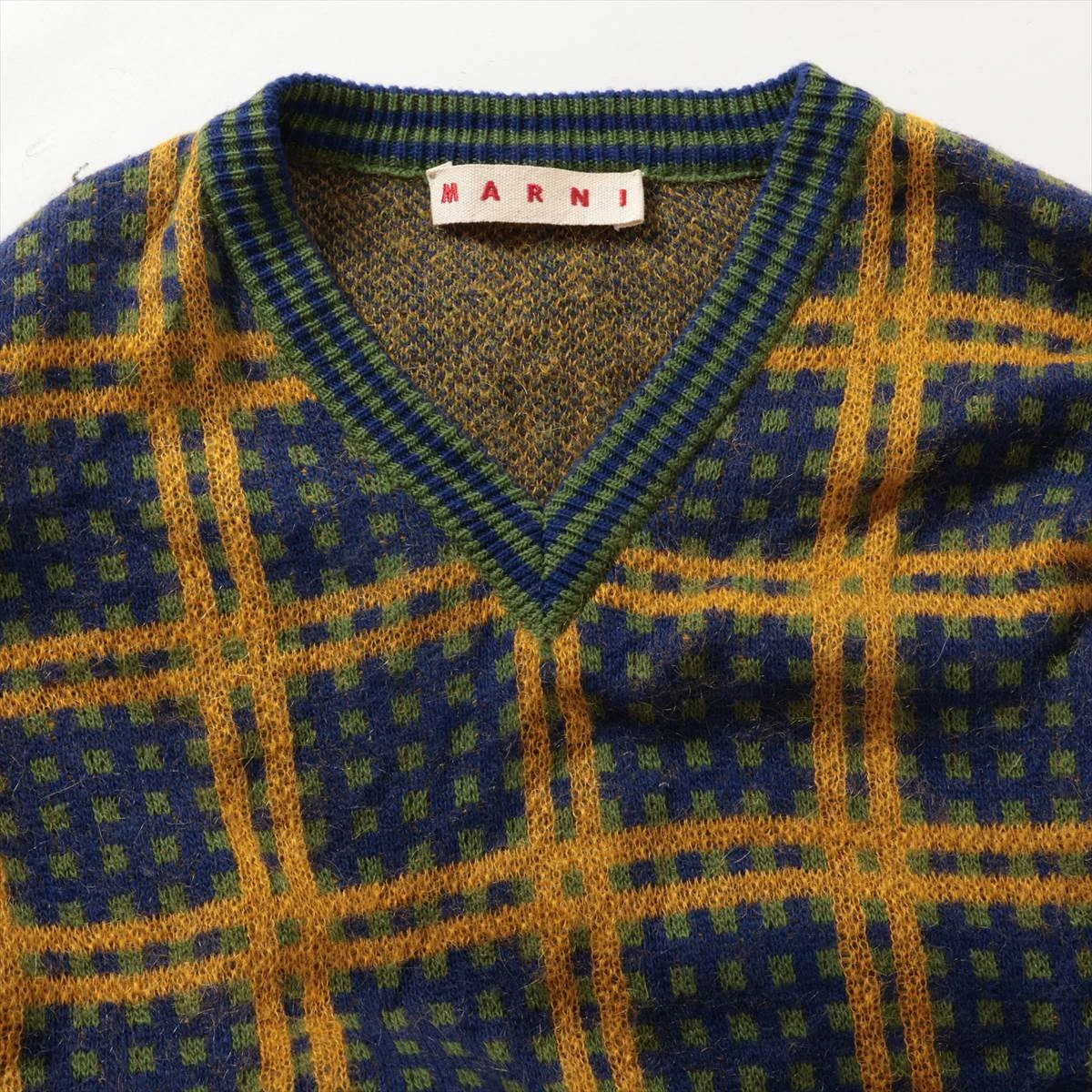 マルニ 23AW ウール×モヘヤ ニット 46 メンズ マルチカラー