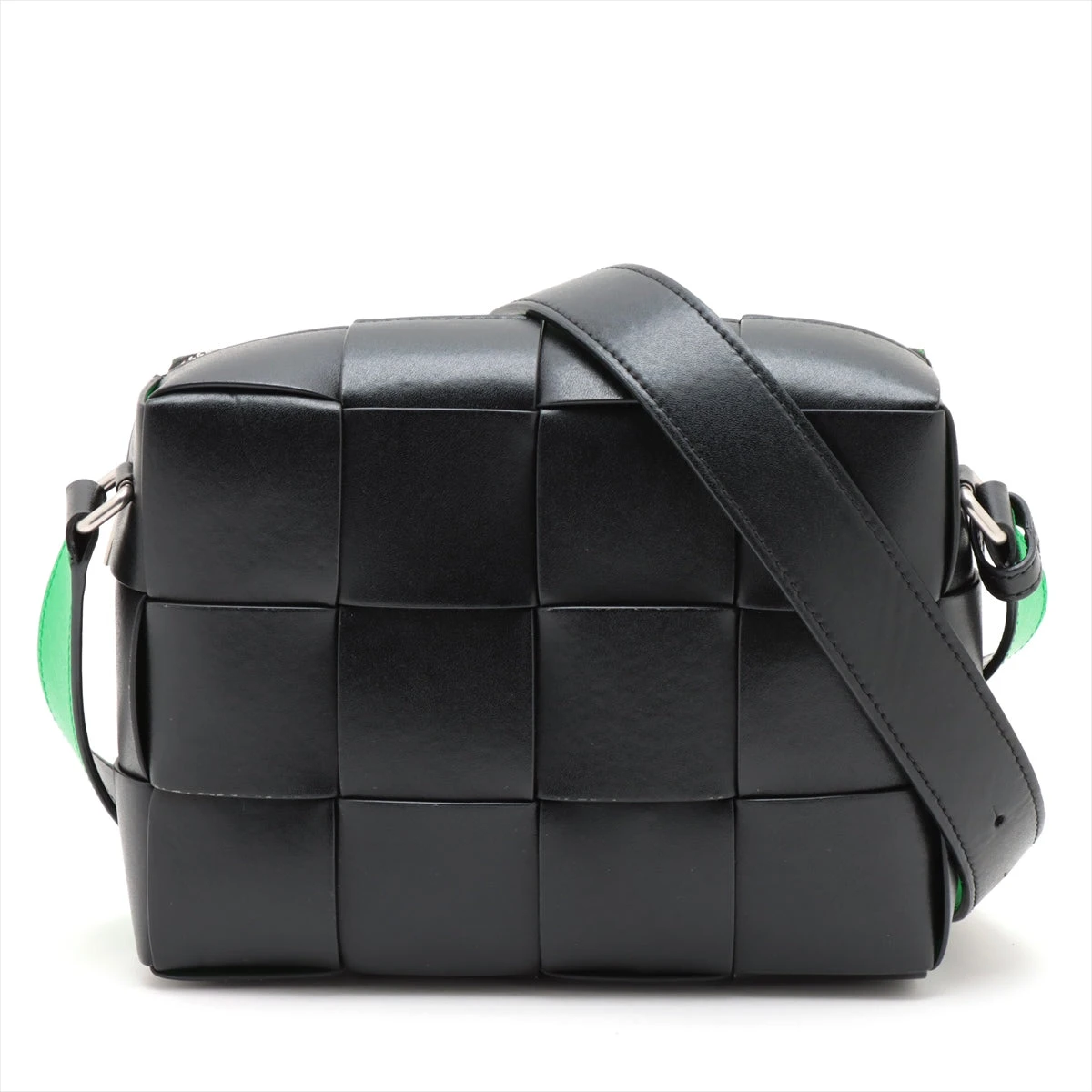 ボッテガヴェネタ マキシイントレチャート カセット レザー ショルダー  