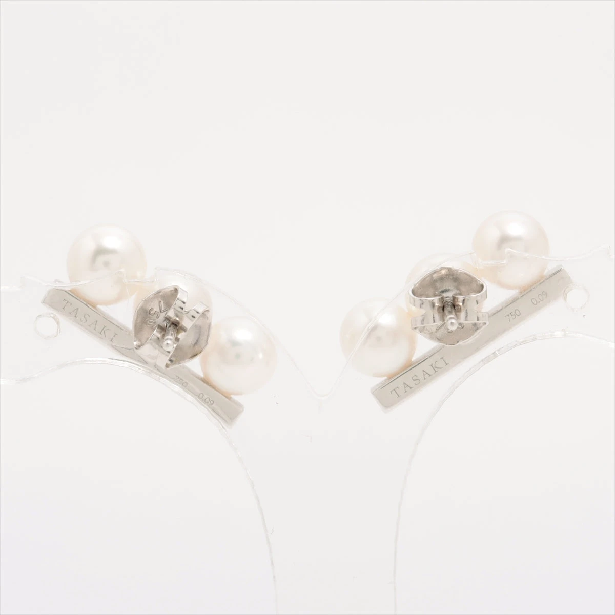 TASAKI - TASAKI タサキ ピアス パール 真珠 6.8mm ダイヤ