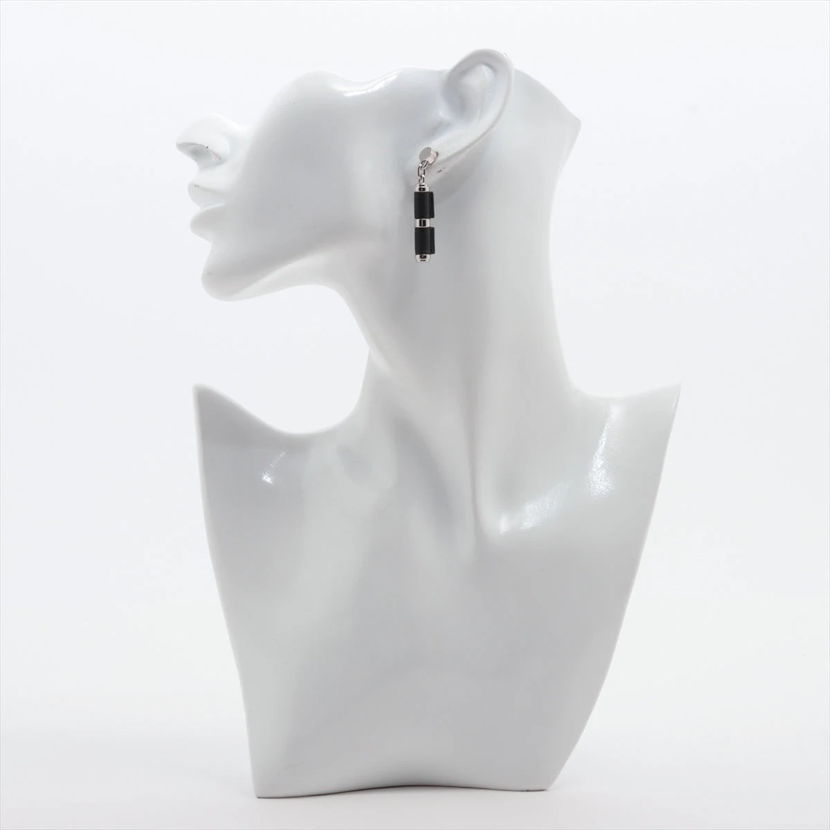 【大注目】 シャルニエール エルメス 付属品完備 ピアス 3155 ブラック シルバー アクセサリー