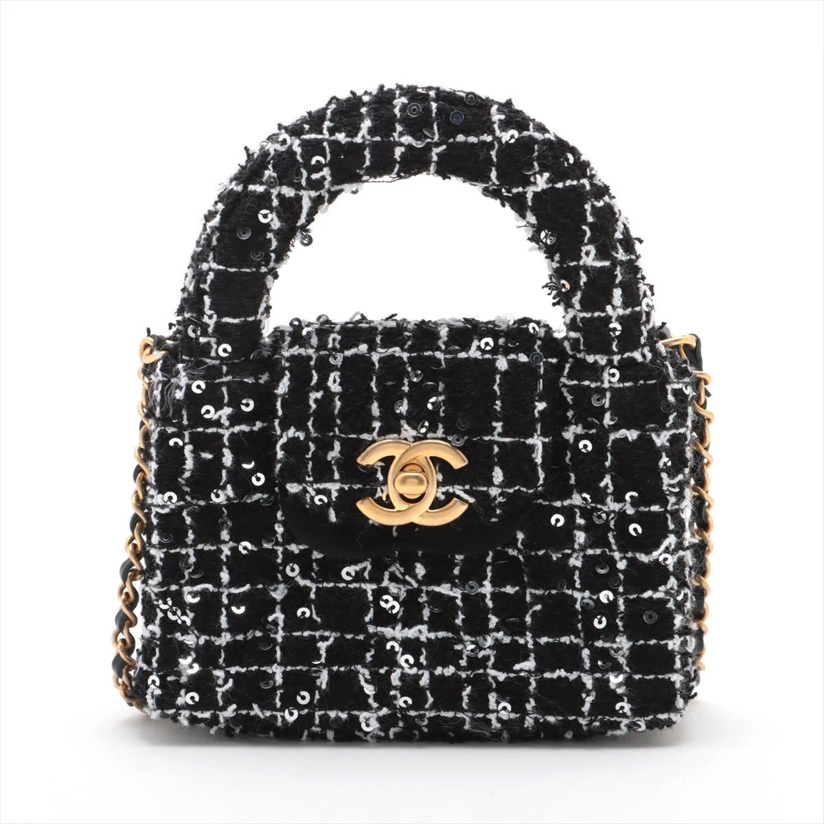 CHANEL ツイード　チェーンショルダーバッグ　マトラッセ 楽天市場】シャネル マトラッセ フリンジ ツイード チェーン