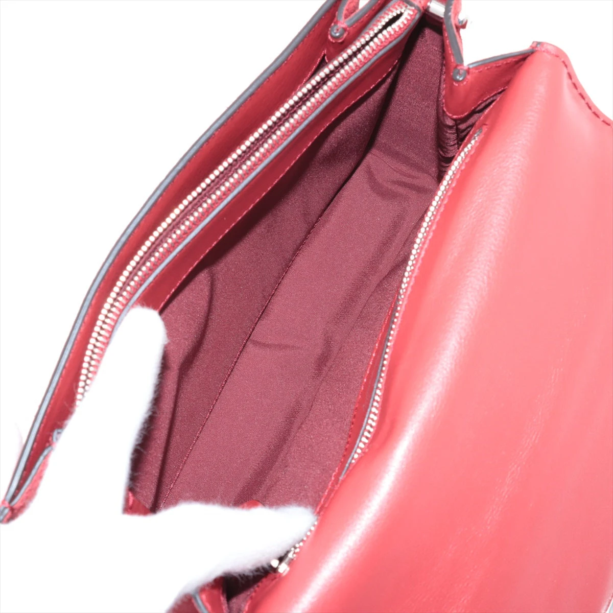 TOD'S レッド スエード ショルダーバッグ トッズ ダブルT スエード ショルダーバッグ レッド A3089911