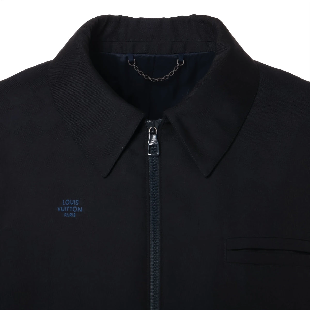 ヴィトン 22AW コットン×ウール ジャケット 52 メンズ ネイビー