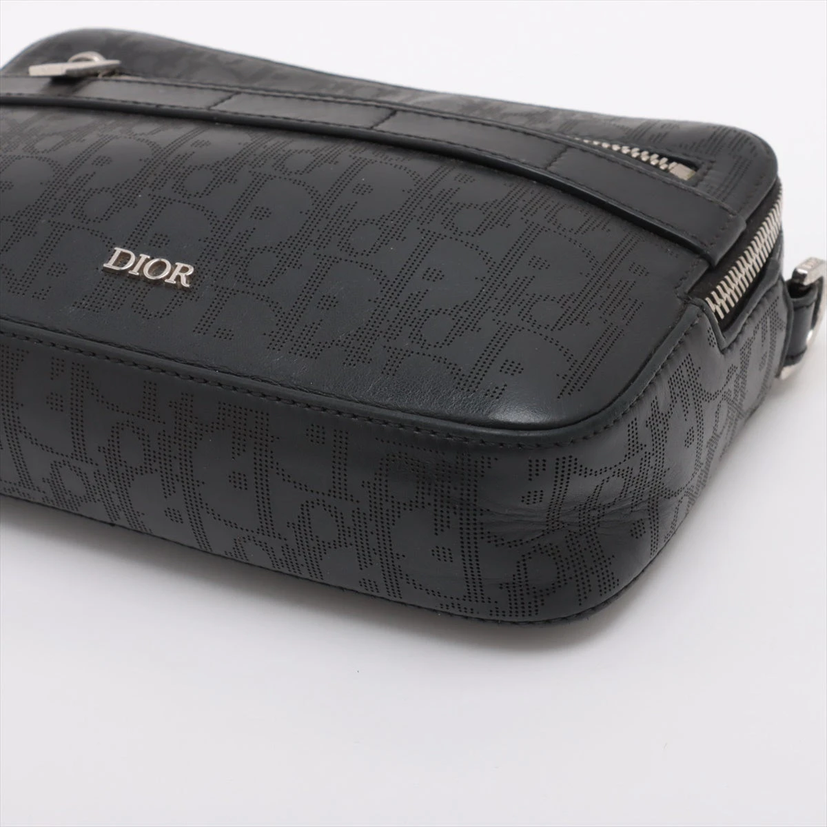 ディオールオム オブリーク サファリ レザー ショルダーバッグ