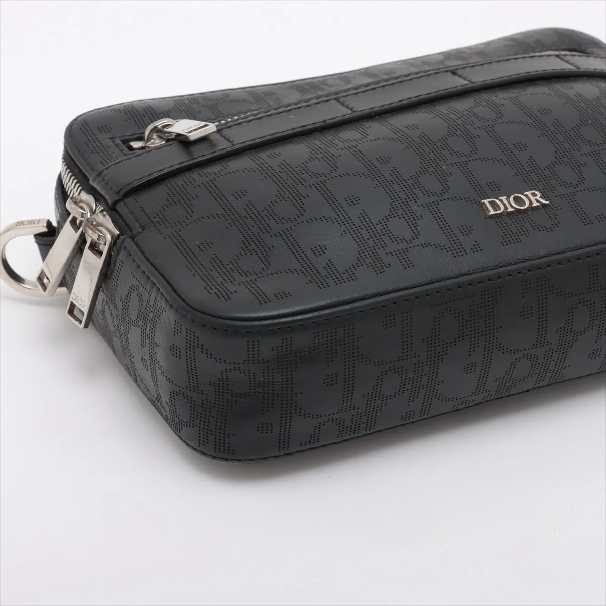 ディオールオム オブリーク サファリ レザー ショルダーバッグ