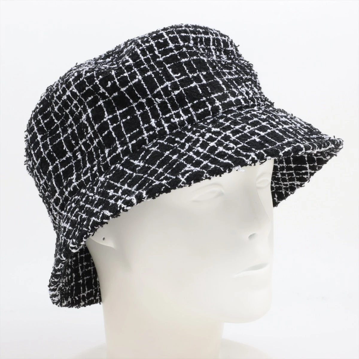 シャネル ココマーク 23B バケットハット L コットン×ポリアミド