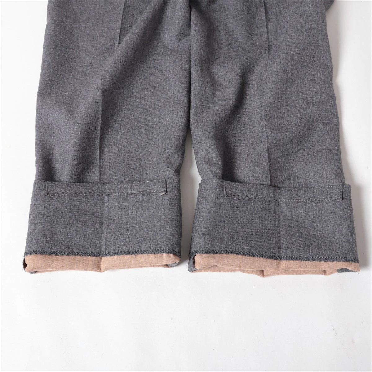 ベルルッティ ウール×ナイロン パンツ 50 メンズ グレー R22TCU72 WCCR