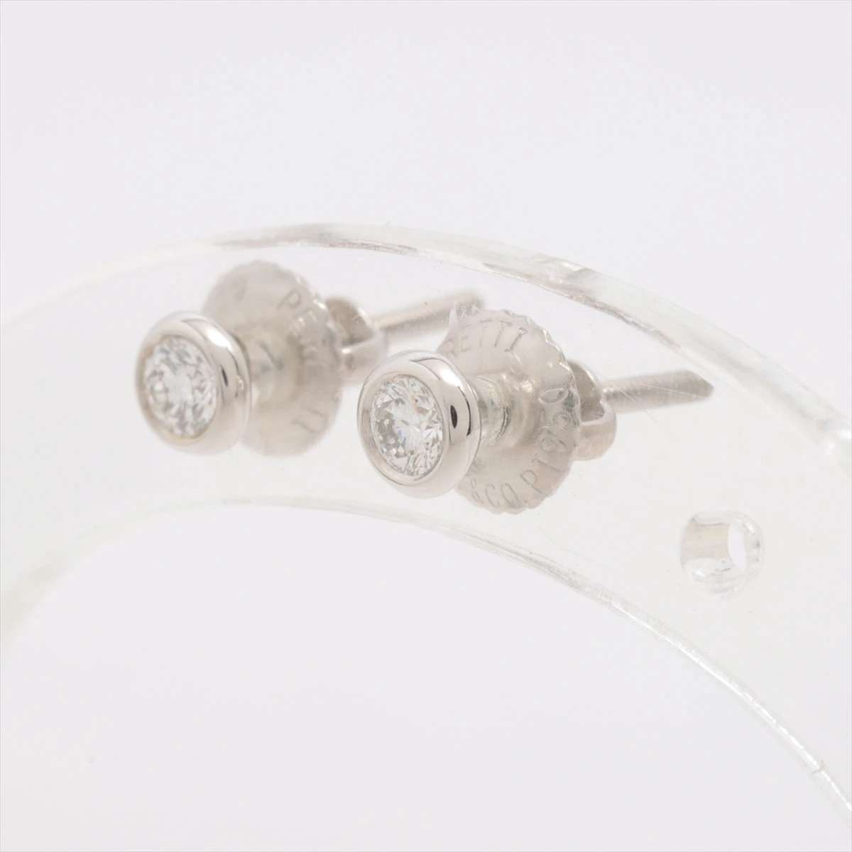 ティファニー バイザヤード ダイヤ ピアス Pt950 1.3g 直径約 ティファニー バイザヤード ダイヤ ピアス Pt950 1.3g 直径約
