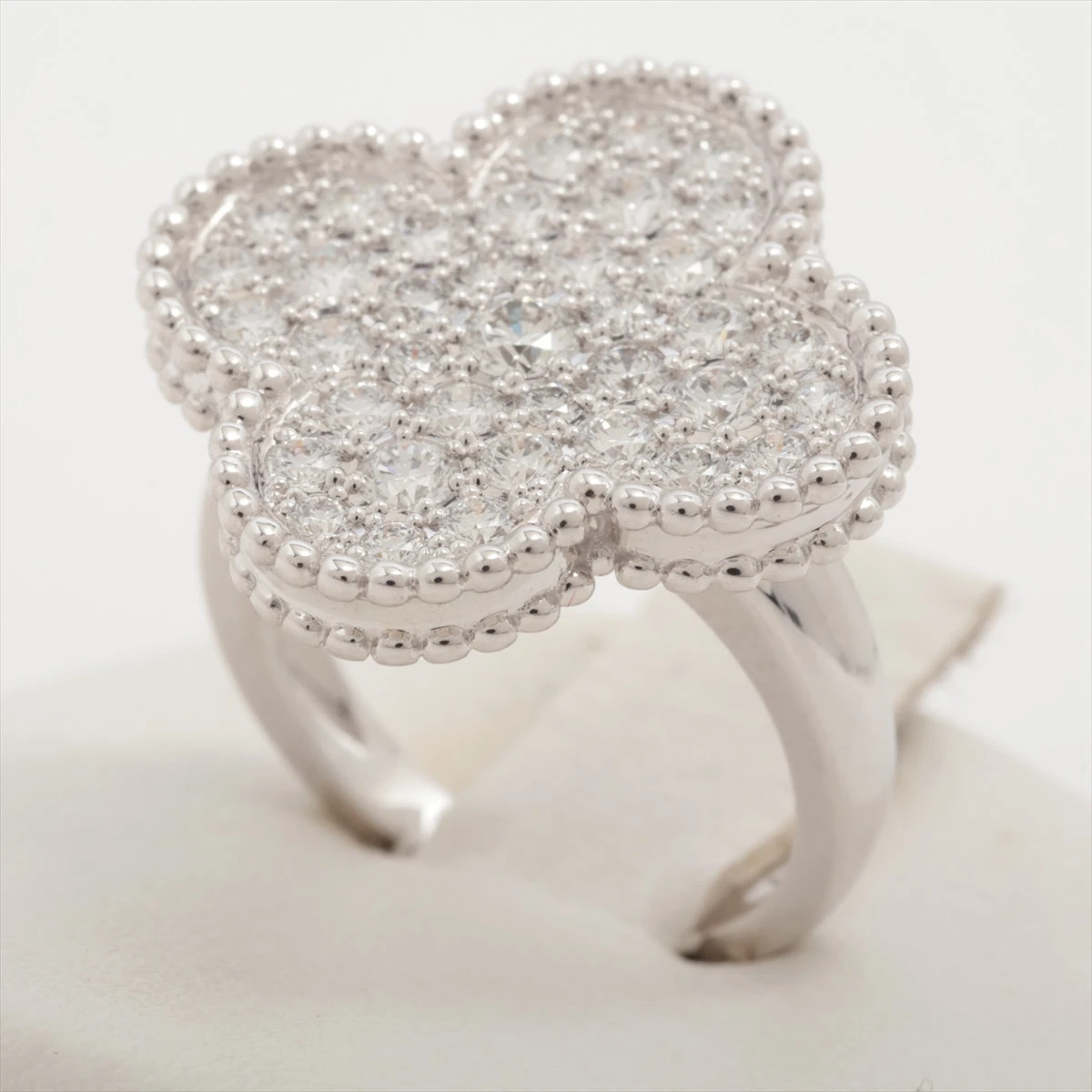 ヴァンクリーフ&アーペル マジックアルハンブラ ダイヤ リング 750(WG