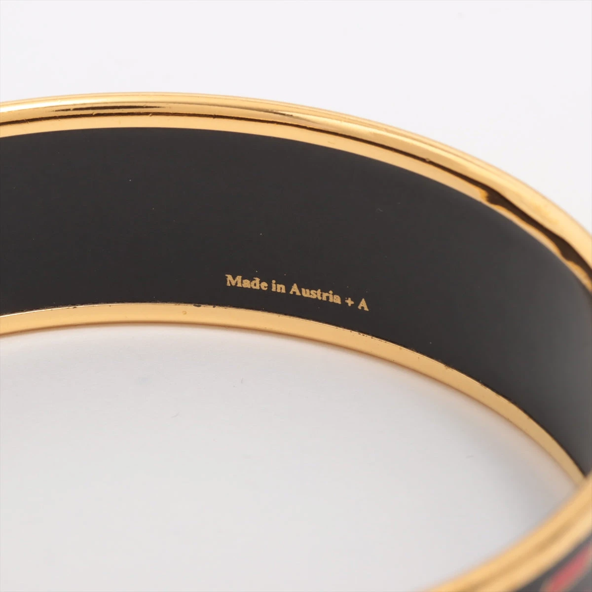 エルメス エマイユGM バングル GP ブラック A3095309｜中古