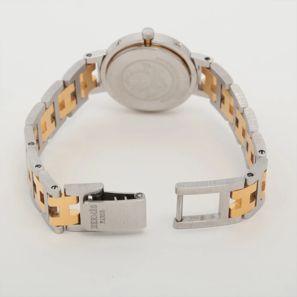 エルメス クリッパー SS×GP QZ 白文字盤 YZ064593｜中古ブランド品 