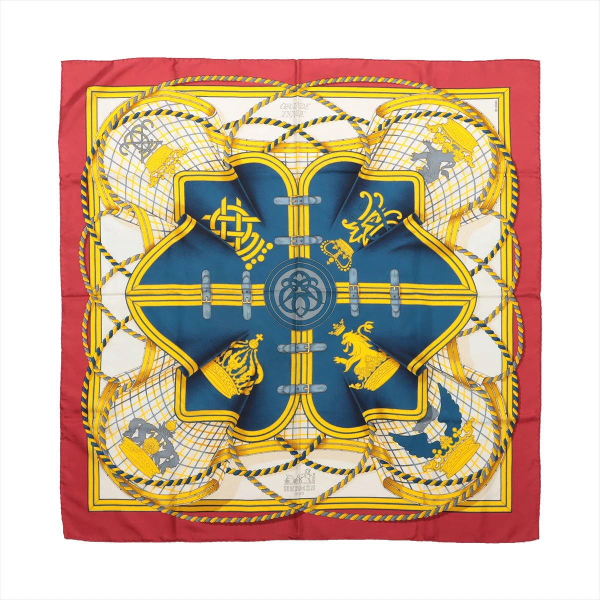 エルメス カレ90 GRANDE TENUE 馬の礼装 スカーフ シルク A3108870