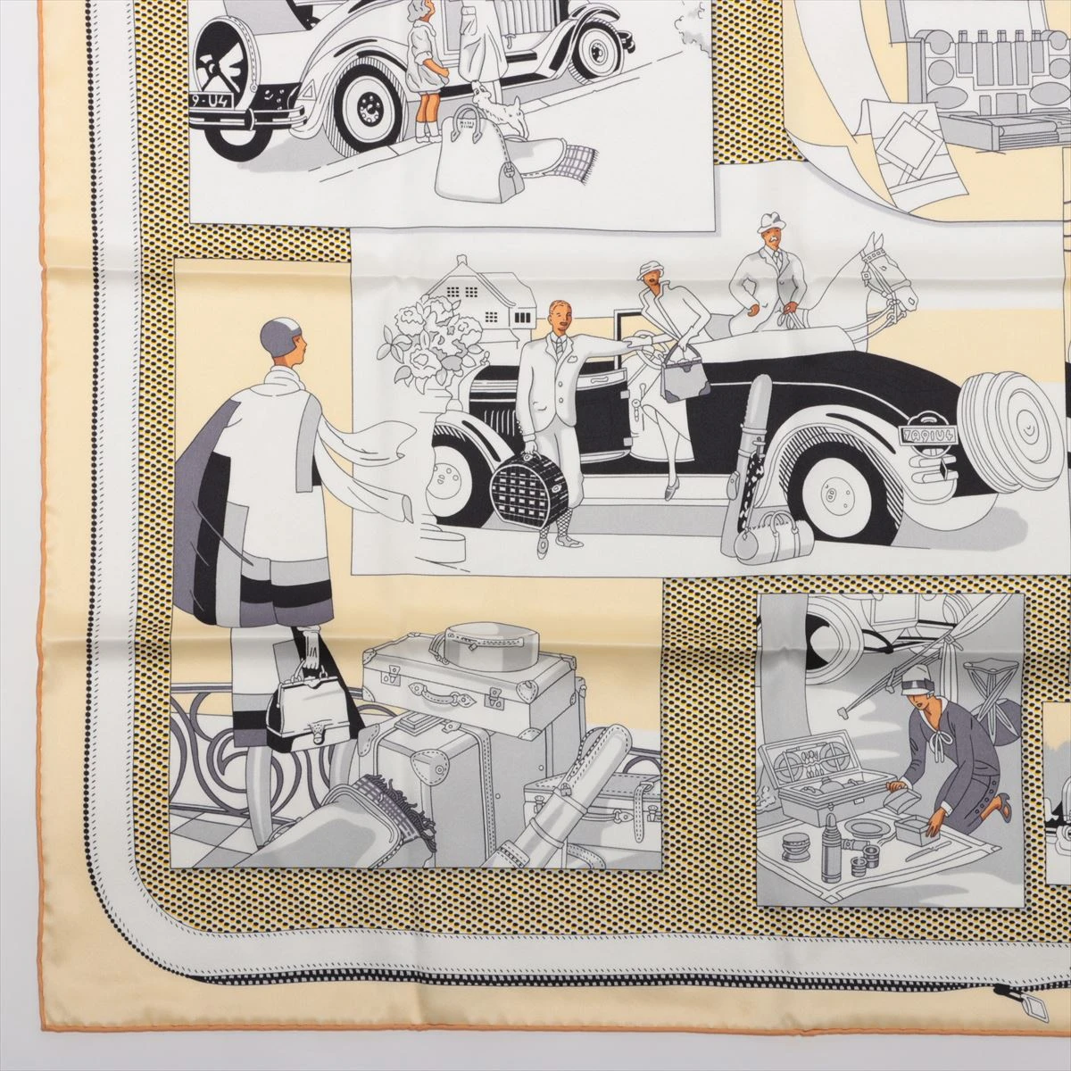 エルメス シルク L エレガンスと自動車の快適さ スカーフ HERMES エルメス スカーフ カレ90 『L Elegance et le Confort