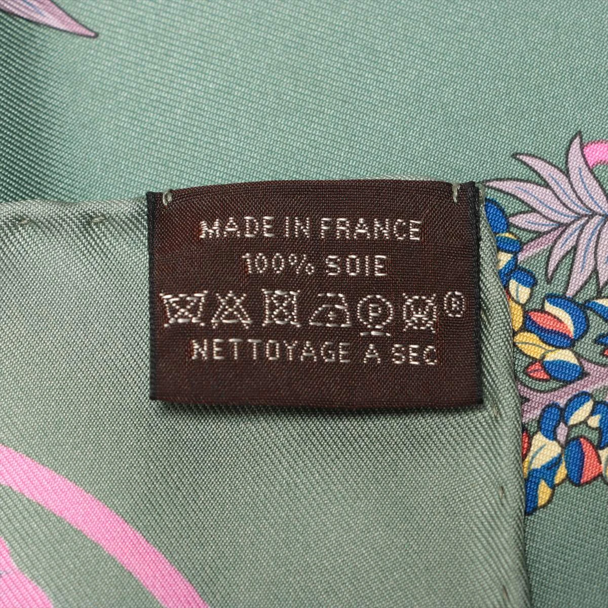 エルメス カレ90 PLANIFLEURS プラニフルール スカーフ シルク
