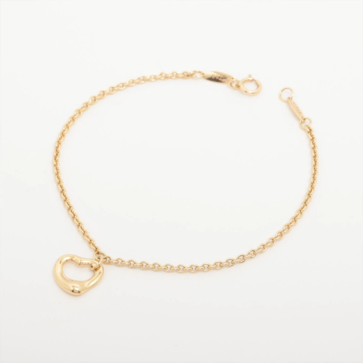 Tiffany ブレスレット　バングル　オープン　ノット　ハート エルサ・ペレッティ ダブル オープン ハート バングル18Kローズ