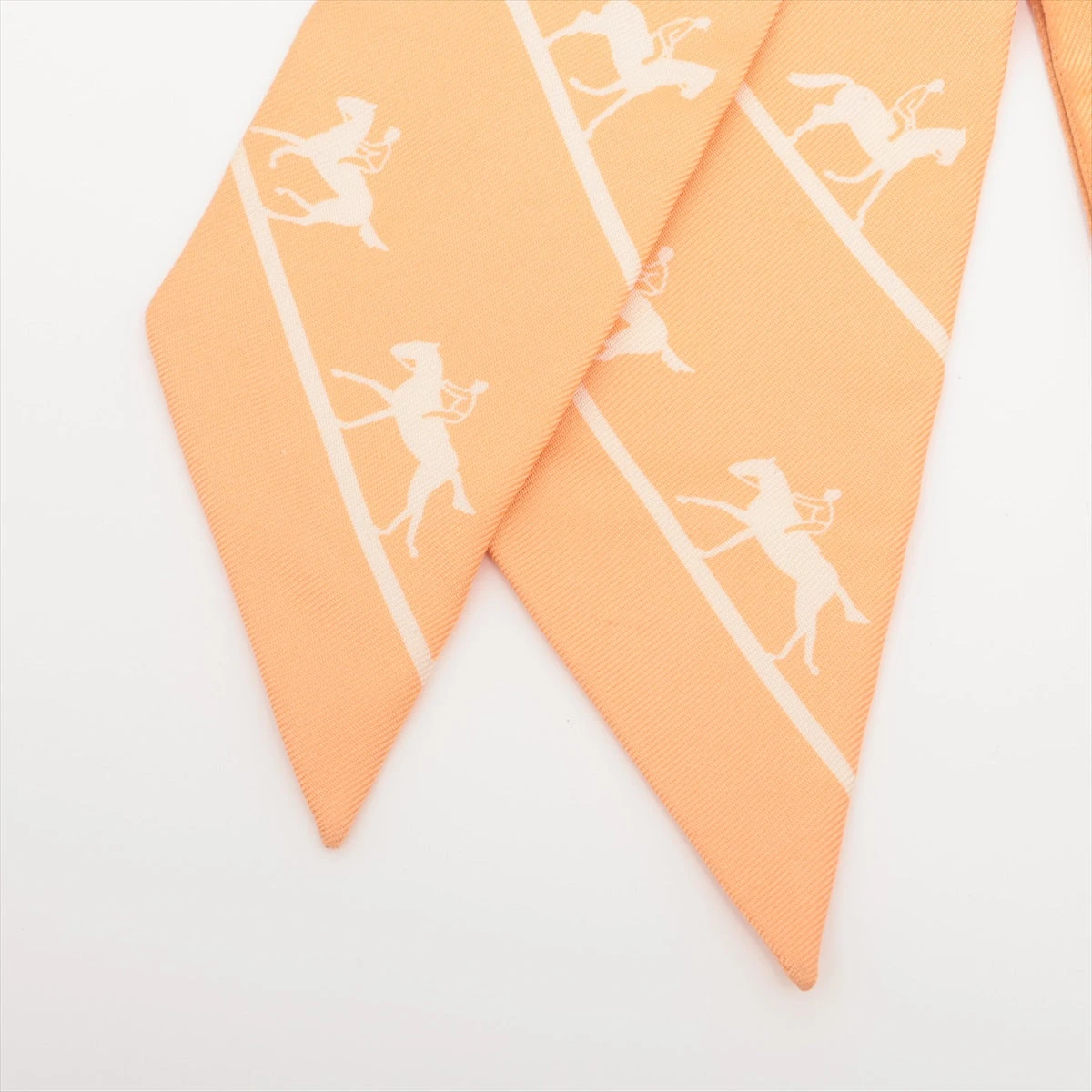 エルメス ツイリー LES ALLURES スカーフ シルク オレンジ A3105244