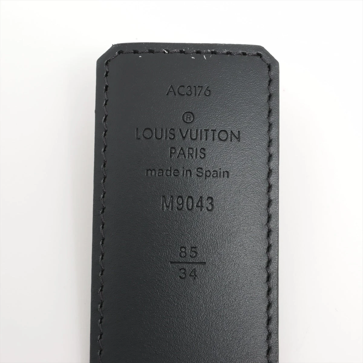 ヴィトン M9043 サンチュール LVイニシアル AC3176 ベルト 85/34