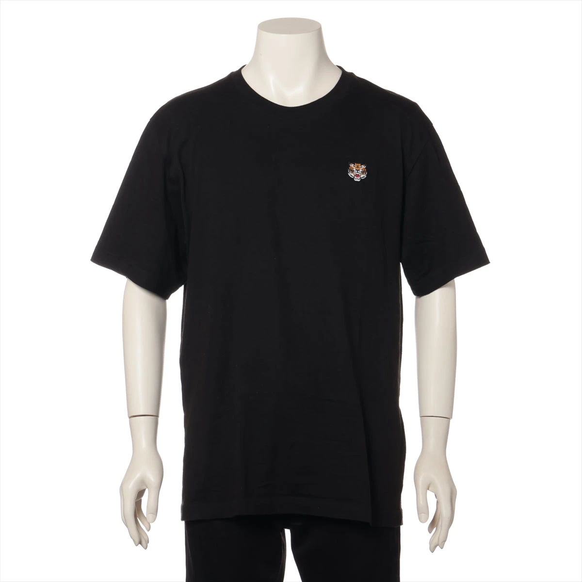 【ケンゾー】ロゴ 半袖Tシャツ タイガー コットン ブラック KENZO ケンゾー Varsity Jungle Tiger T-Shirt タイガープリント