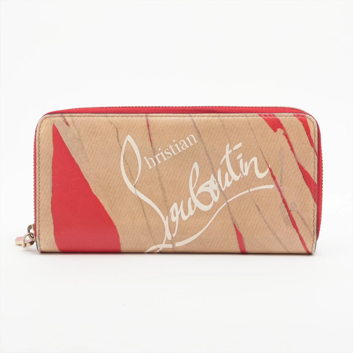 【美品】クリスチャン ルブタン パサージュ ショッピング オレンジ RIMOWA クリスチャンルブタン/CHRISTIAN LOUBOUTIN 財布 カーフ