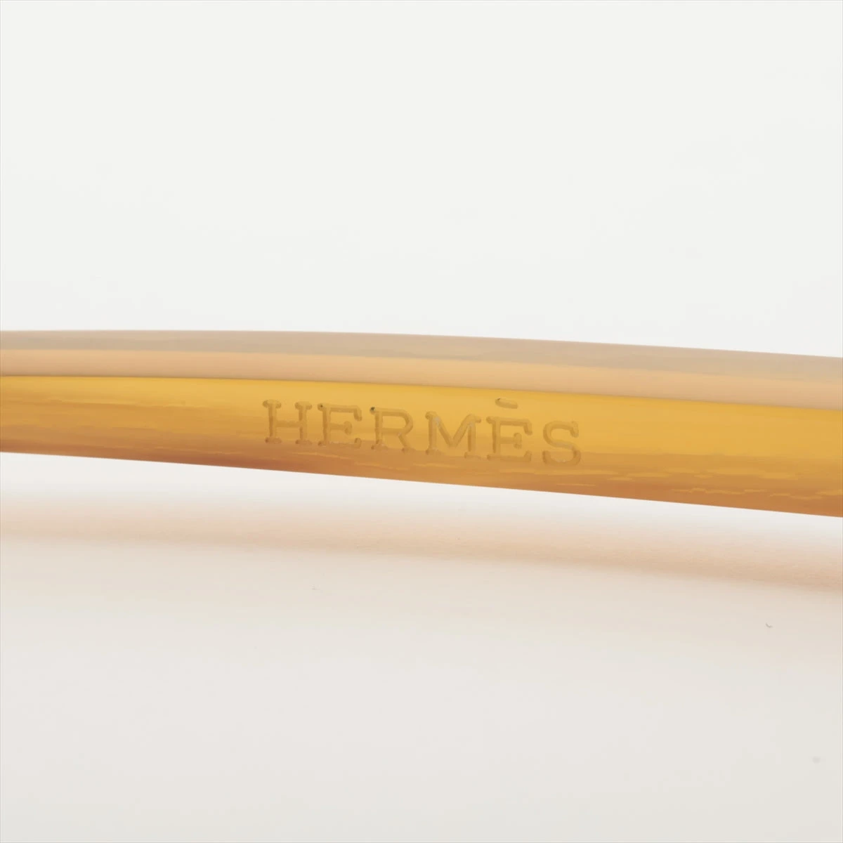 ☆エルメス/HERMES☆ ロカイユ バッファローホーン 茶 髪留め