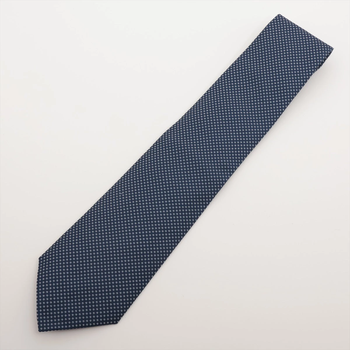 エルメス ネクタイ シルク ネイビー A3110948｜中古ブランド品