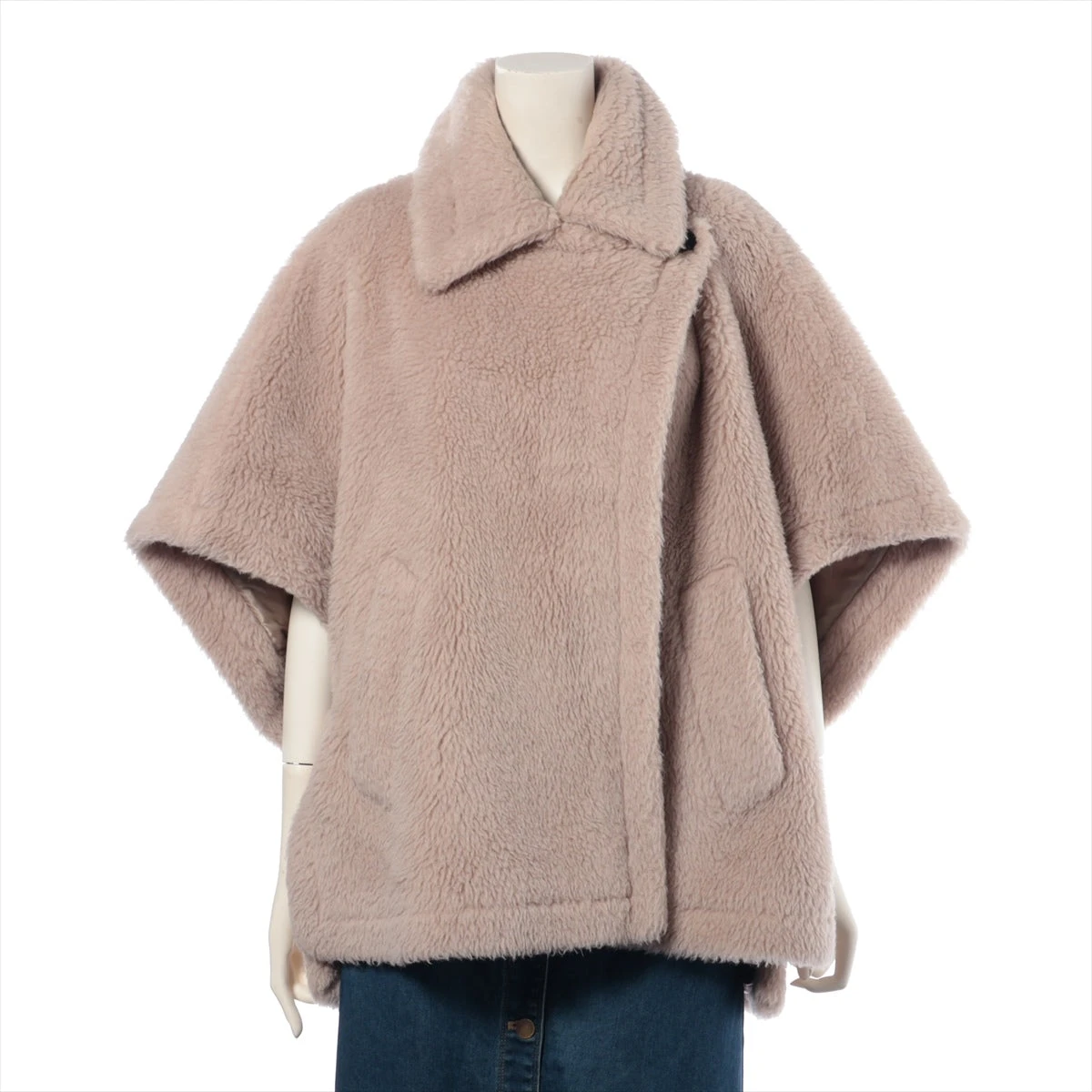 【Max Mara】[SERRA]アルパカウールケープ【関税送料込】 Max Mara 未使用品△Max マックスマーラ 2023年製 テディベア