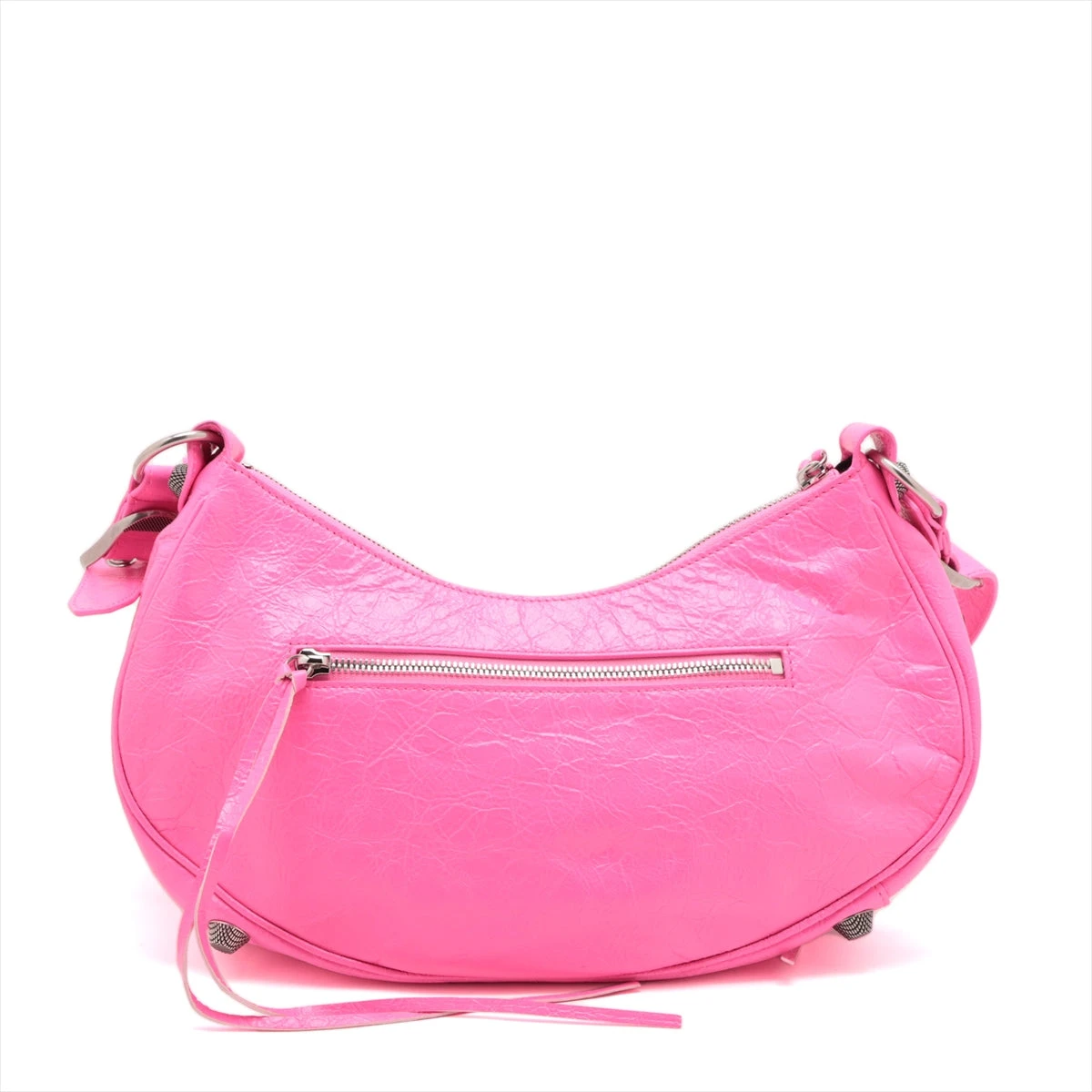 バレンシアガ ルカゴール レザー ショルダーバッグ ピンク 671307