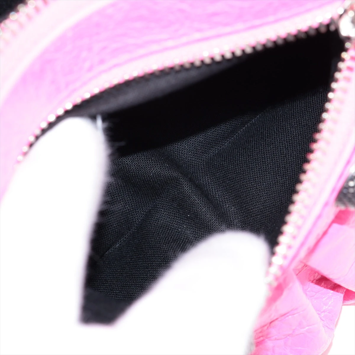 バレンシアガ ルカゴール レザー ショルダーバッグ ピンク 671307