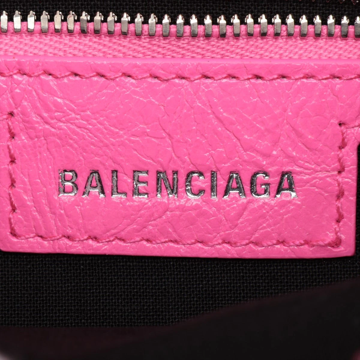 バレンシアガ ルカゴール レザー ショルダーバッグ ピンク 671307